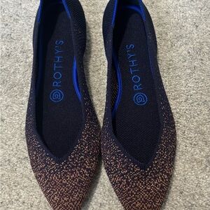 Rothy's Midnight Metallic Flats